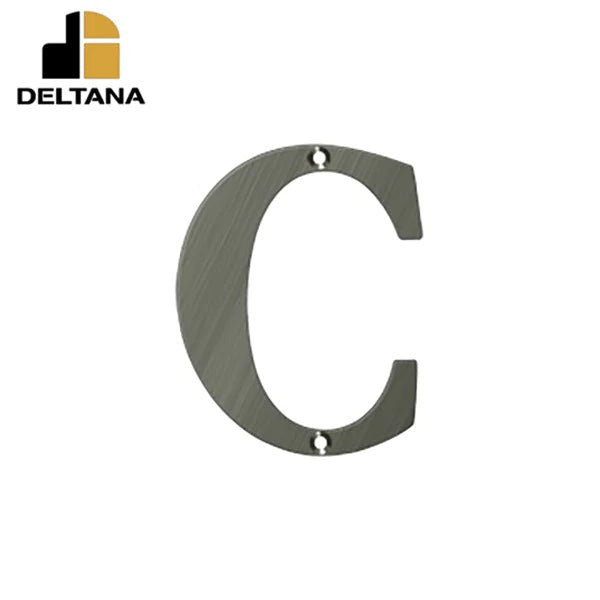 Deltana - 4" Residential Letter C - Optional Finish
