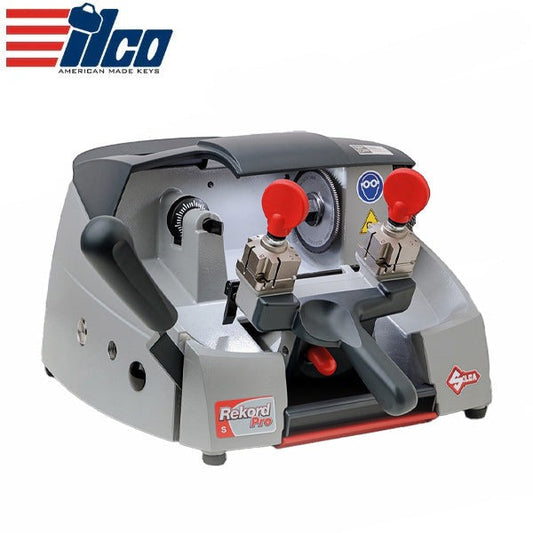 Ilco - D8A8977ZB - Rekord Pro S - Mechanical Key Cutting Machine - User Friendly - Flat and Cruciform Keys - 120V