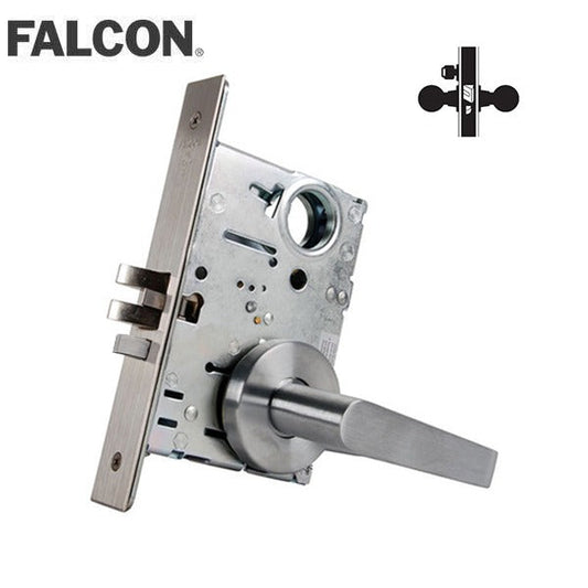 Falcon - MA51B-DG - Cylinder Mortise Lock - Storeroom - SFIC - Dane Lever - 626 - Optional Handing - Satin Chrome - Fire Rated - Grade 1