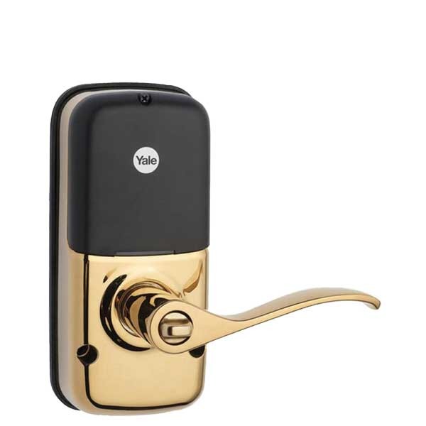 Yale - YRL220 - Electronic Touchscreen Keypad Lever Set - KW1 Key Override - Polished Brass - Grade 2