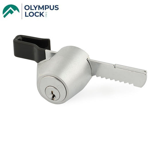 Olympus - 329R - Sliding Door Showcase/Ratchet Lock - Satin Chrome - Optional Keying - Grade 1