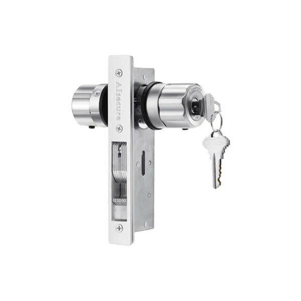 EASILOK - A5 - Single Cylinder Lock Hookbolt - Twist To Lock - 25mm - Silver
