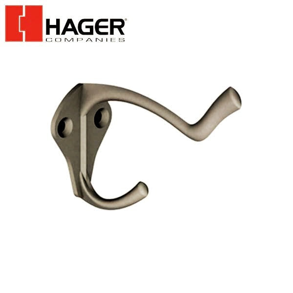 Hager - 6610 - Coat and Hat Hook - Optional Finish