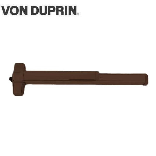 Von Duprin - 98EO - Rim Exit Device - Exit Only - No Trim - Dark Bronze Anodized Aluminum Finish - 3 Foot
