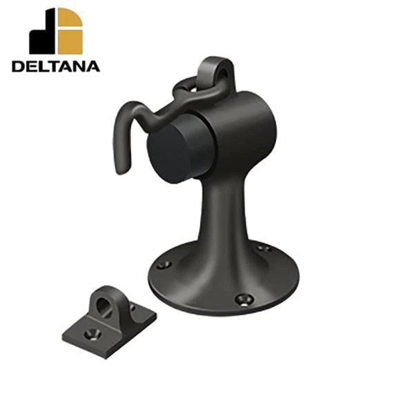 Deltana - Floor Mount Bumper w/ Holder - Solid Brass - Optional Finish