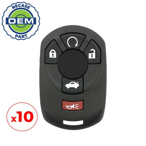 10 x 2005-2007 Cadillac STS / 5-Button Keyless Entry Remote / PN: 15212382 / M3N65981403 (OEM Recase)