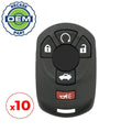 10 x 2005-2007 Cadillac STS / 5-Button Keyless Entry Remote / PN: 15212382 / M3N65981403 (OEM Recase)