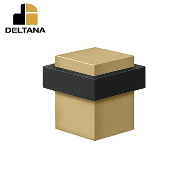 Deltana - Square Universal Floor Bumper 1-3/8" - Solid Brass - Optional Finish