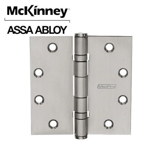 McKinney - Mac Pro - MPB91 - Full Mortise Hinge - 5 Knuckle - 4.5 "x 4.5" - Standard Weight - Satin Stainless Steel