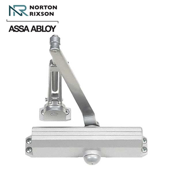 Norton - 1601H - Tri-Packed Manual Commercial Door Closer - PA Bracket/Regular/Top Jamb - Hold Open - Adjustable Arm - Size 3-6 - Satin Aluminum - Fire Rated - Grade 1