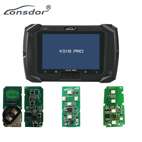 Londsor - K518 PRO FCV - Key Programmer - Free Combination Version - LT20-01 - LT20-03 - LT20-04 - PCB Boards - Smart Keys