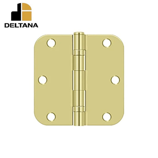 Deltana - 3-1/2" x 3-1/2" x 5/8" Radius Hinge - Ball Bearing - Optional Finish