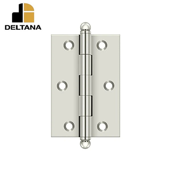 Deltana - 3" x 2" Hinge - w/ Ball Tips - Optional Finish
