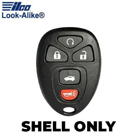 Ilco - 2005-2012 GM - GM-RKE5B2 - 5-Button Keyless Entry Remote SHELL (AFTERMARKET)