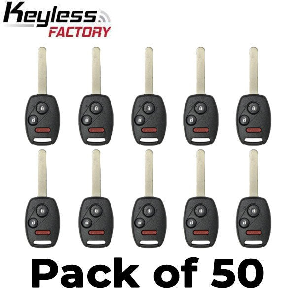50 x 2006-2017 Honda Acura / 3-Button Remote Head Key / N5F-S0084A (AFTERMARKET) (Bundle of 50)