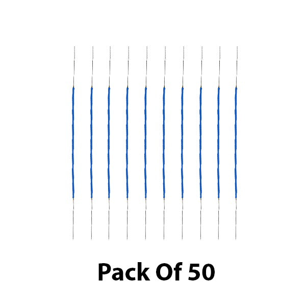 Jonard Tools - 30 AWG - Kynar Wire - Pre-Cut - Blue - Silver Plated Copper - Pack of 50 - Optional Colors - Optional Length