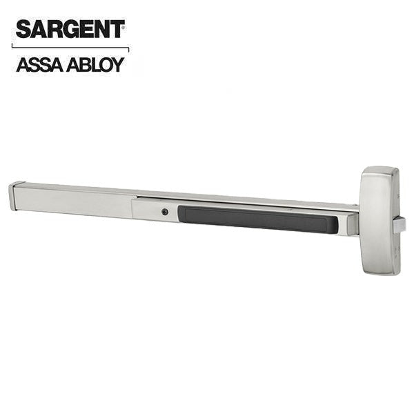 Sargent - 8804G - Rim Exit Bar - Night Latch Function - Wide Stile Pushpad - 48" - Field Reversible - Satin Stainless Steel - Grade 1