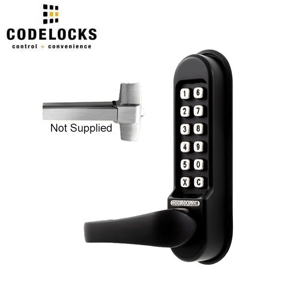 CodeLocks - CL500 - Mechanical Lock Exit Trim - Heavy Duty - Optional Backset - Panic Access Kit - Optional Finish