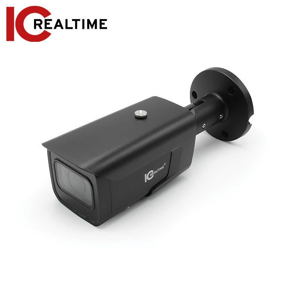 IC Realtime - IPFX-B40V-IRB2 / 4MP IP Indoor/Outdoor Mid Size Bullet Camera / Varifocal 2.7-13.5mm Motorized Lens (104 - 28 AOV) / 197 Ft Smart IR / POE