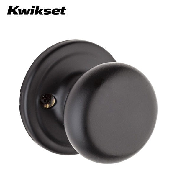 Kwikset - 788H - Hancock Knob - Half Dummy - Pull Only - Matte Black