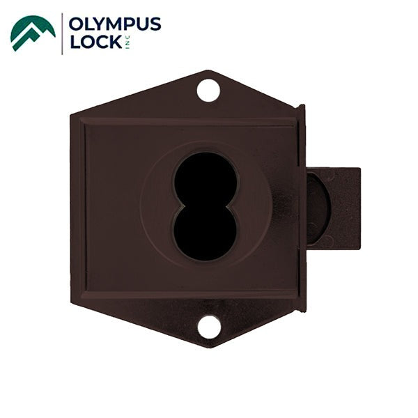Olympus - 725M - IC Core Mortise Deadbolt Cabinet Door Lock - BEST SFIC - 1-1/16" to Cylinder Length - Standard Length Bolt - Oil Rubbed Bronze - Optional Handing - Grade 1