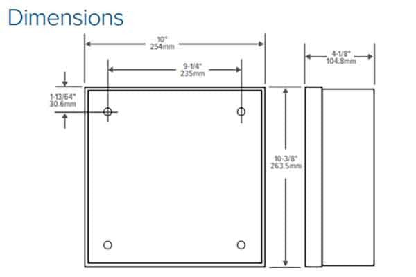 Adams Rite - PS-EXIT Power Supply - For 3000/8000 Exit Devices w/ Electric and Motorized Latch Retraction (MLR) (LR) - 24 - 28 VDC