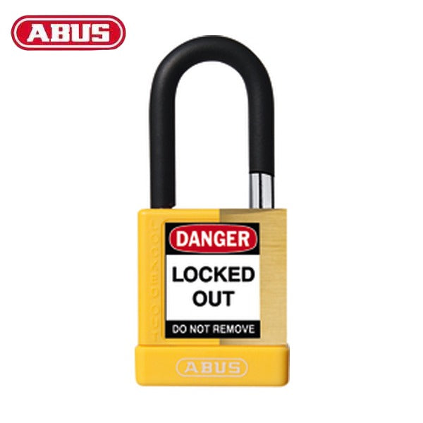Abus - 20139 - Plastic-Covered Aluminum Core Padlock 74M/40 - 1-1/2" Shackle - Optional Keying - Optional Finish - 3 Pack