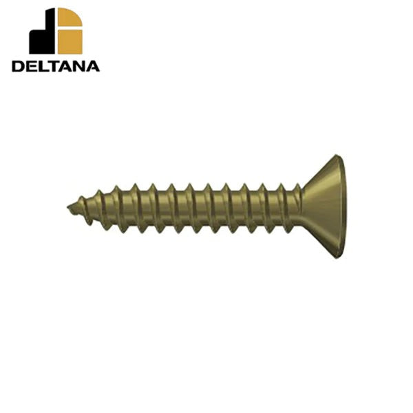 Deltana - Wood Screw - SB - #10 x 1" - Optional Finish