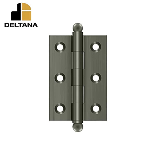 Deltana - 2-1/2" x 1-11/16" Hinge - w/ Ball Tips - Optional Finish