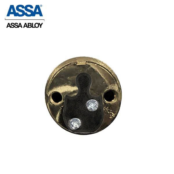 ASSA - Twin 6000 Classic Mortise Cylinder - 1-1/8" - Schlage "L" Cam - Satin Chrome - (Sub-Assembled)