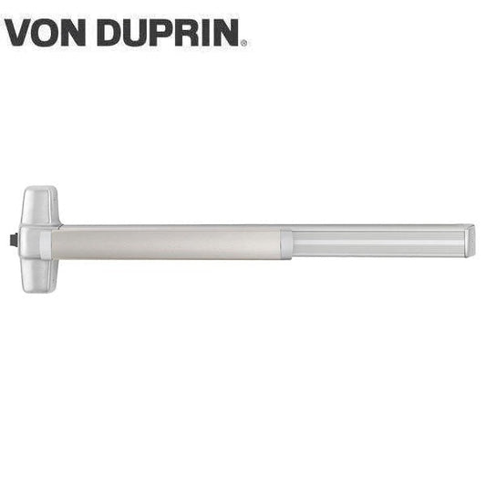 Von Duprin - QEL99EO-4-26D - Rim Exit Device - Quiet Electronic Latch Retraction - Non-Keyed - Satin Chrome - Compatible with Metal or Wood Doors