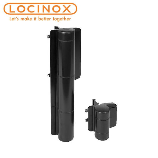 Locinox - Mammoth-9005 - Heavy Duty - 180° - Hydraulic Gate Closer and Hinge - Black - Up to 330lbs