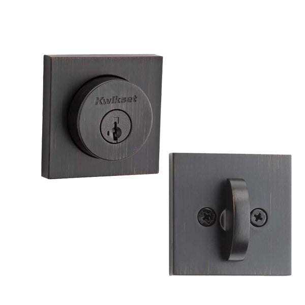 Kwikset - 158MIL - Milan Deadbolt - Single Cylinder - Optional Rose - Optional Finish - SmartKey Technology - Grade 2