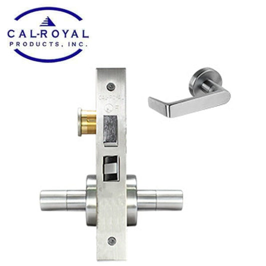 Cal-Royal - NM8456ss - Sectional Trim Corridor Mortise Lock - Right Handed Handling - US26D Satin Chrome Plated - Grade 1