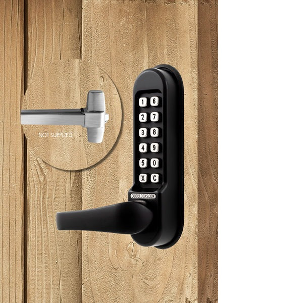 CodeLocks - CL500 - Mechanical Lock Exit Trim - Heavy Duty - Optional Backset - Panic Access Kit - Optional Finish