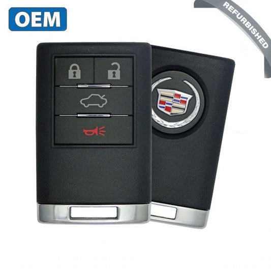 2008-2013 Cadillac CTS DTS / 4-Button Keyless Entry Remote / PN: 22889450 / OUC6000066 (OEM Refurb)