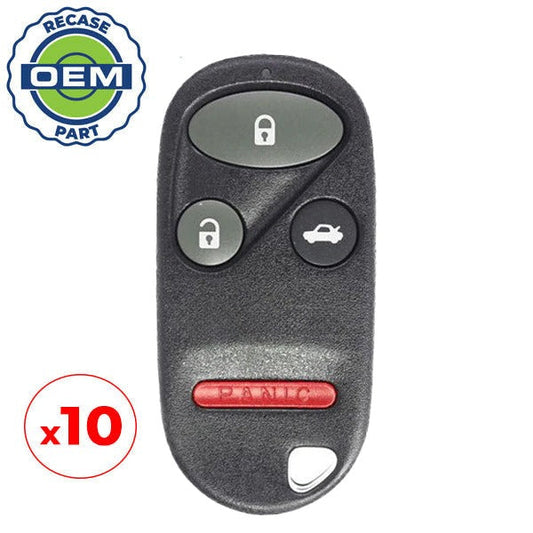 10 x 1998-2003 Honda Acura / 3-Button Keyless Entry Remote / PN: 72147-S84-A03 / KOBUTAH2T(OEM Recase)