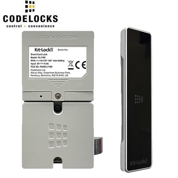 CodeLocks - KL1100 - Electronic KitLock - RFID Locker Lock w/ Powered Latch - Optional Finish