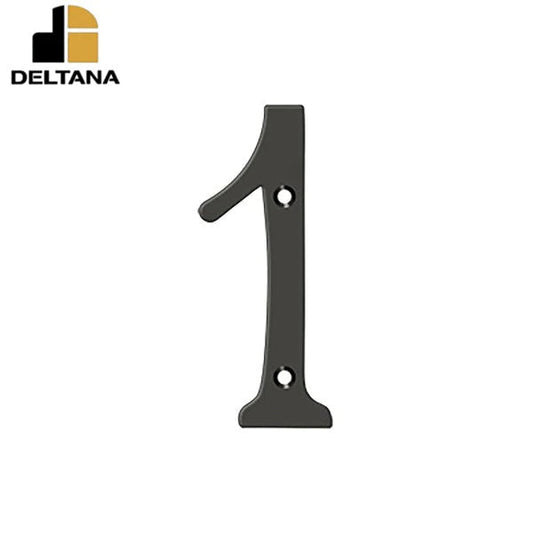 Deltana - 6" Numbers - Solid Brass - Optional Number