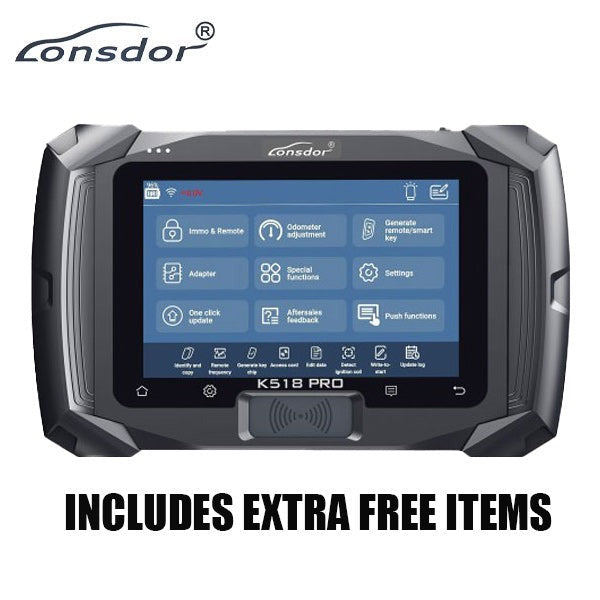 Lonsdor K518 PRO USA Key Programmer - Full Configuration - New USA Version - With Additional Free Items Included