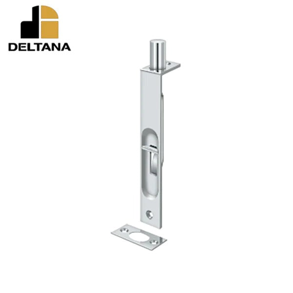 Deltana - 6" Flush Bolt - Heavy Duty - Square - Optional Finish