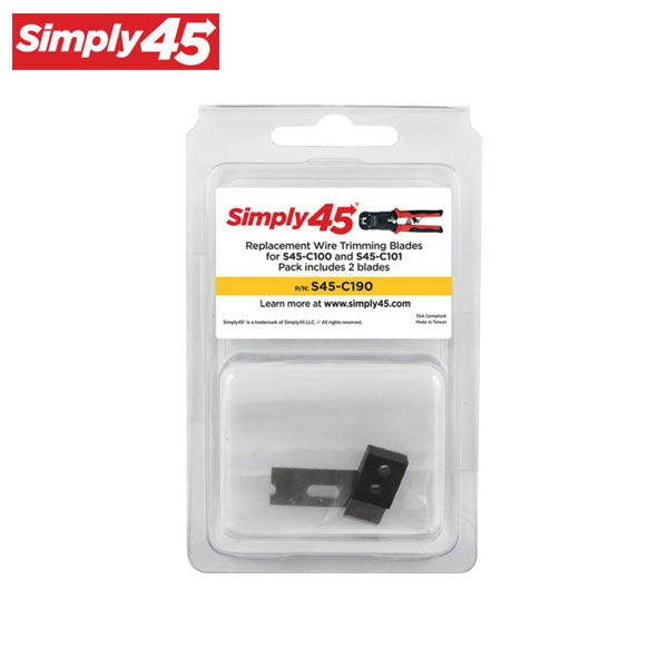 Simply45 - S45-C190 - Replacement Blades - for Simply45 Crimp Tools - Clamshell Set of 2