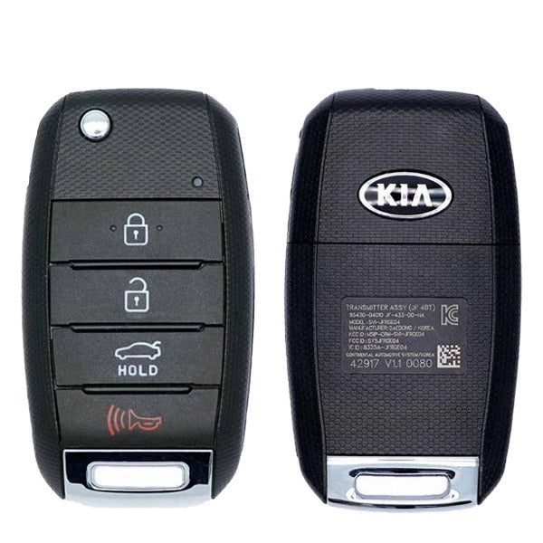 2016-2020 Kia Optima / 4-Button Remote Flip Key / PN: 95430-D4000 / SY5JFRGE04 (OEM)