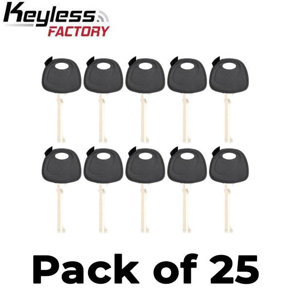 25 x KK10 KIA / Hyundai Transponder Key Shell (NO CHIP) (AFTERMARKET) (Bundle of 25)