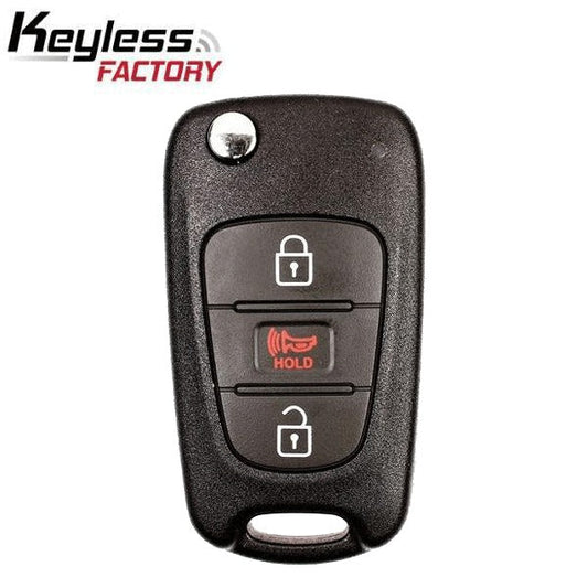 2012-2013 Kia Rio / 3-Button Flip Key / PN: 95430-1W020 / TQ8-RKE-3F02 (AFTERMARKET)