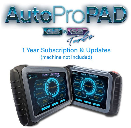 AutoProPAD G2 & G2 Turbo Annual Subscription | Unlimited Updates, Server Access, Support - 1 Year - (Machine Sold Separately)
