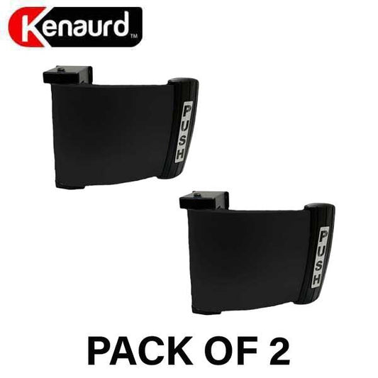 2 x Kenaurd - Deadlatch Push & Pull Paddle Handle - Reversible - Dark Bronze (Bundle of 2)