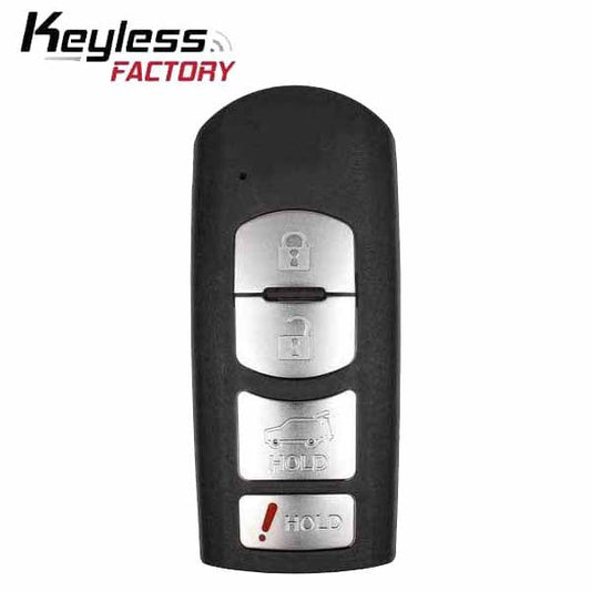 2010-2015 Mazda CX-7 / CX-9 / 4-Button Smart Key w/ Hatch / PN: TEY1-67-5RY / WAZX1T763SKE11A04 (AFTERMARKET)