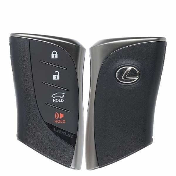 2019 - 2021 Lexus UX200 / 4-Button Smart Key / PN: 8990H-76020 / HYQ14FBF (Black Logo) (OEM)