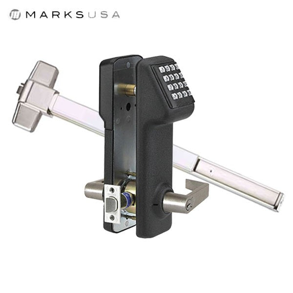 Marks USA - M9900LITE - IQ7Lite - M9900 Rim Panic Exit Device - Combo - 32D Satin Stainless - 36" - Grade 1